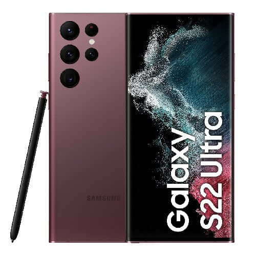 Samsung Galaxy S22 Ultra 128GB 8GB single sim RAM Burgundy