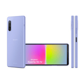 Sony Xperia 10 mark 4 128GB 6GB Ram Lavender smartphone in lavender color, showcasing front and back view.