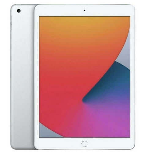 Apple iPad 9th Gen 2021 WiFi 256GB in silver color showcasing front and back design.